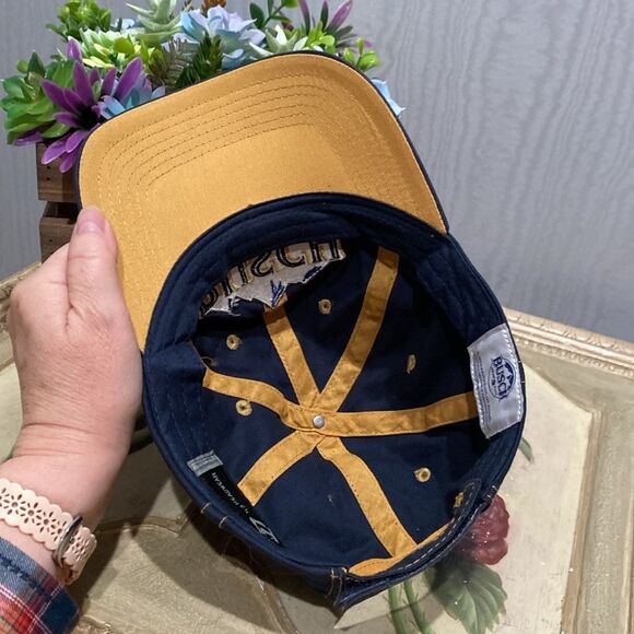 H3 Headwear Busch Beer Adjustable Baseball Cap Blue - Picture 8 of 12